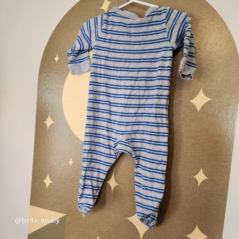 🏖 9M Carter's Little Brother Onesie Footie Pajamas with Puppies on Feet - Picture 5 of 5